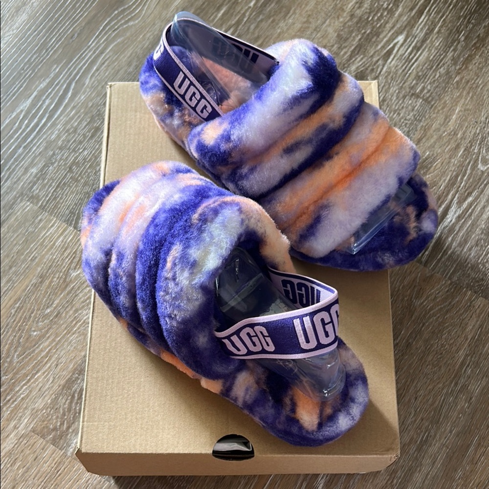 UGG Multicolor Fluffy Slippers